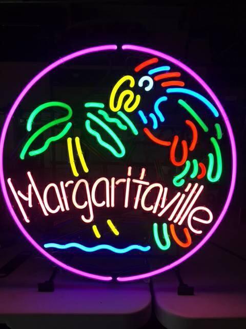 Margaritaville Parrot Round Neon Sign